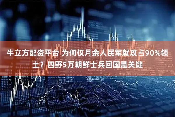 牛立方配資平臺(tái) 為何僅月余人民軍就攻占90%領(lǐng)土？四野5萬朝鮮士兵回國是關(guān)鍵